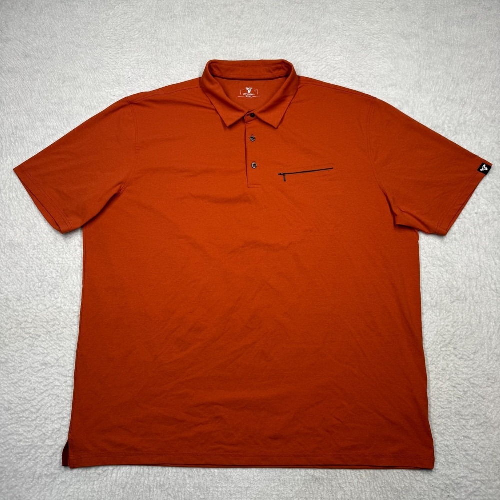 DTWOOO Polo Shirt Performance Zip Pocket Short Sleeve Golf Casual Men's 3XL